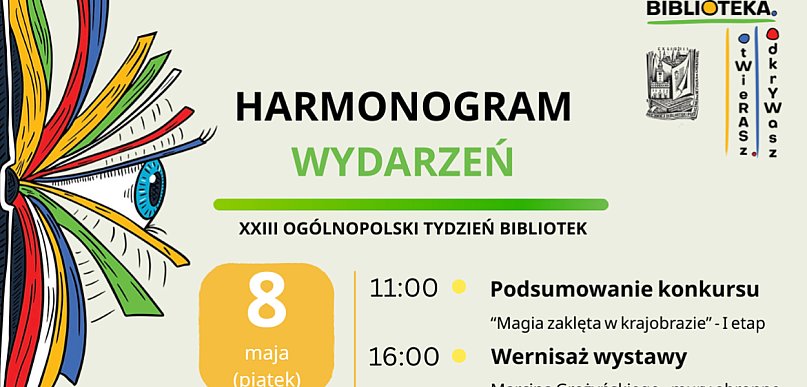 Wydarzenia z okazji XXIII Ogólnopolskiego Tygodnia Bibliotek