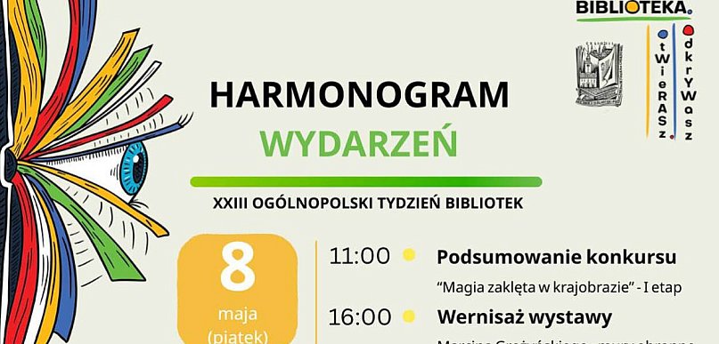Już jutro rozpoczynamy XXIII Ogólnopolski Tydzień Bibliotek