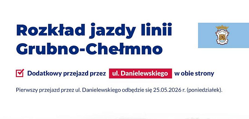 Ważna zmiana dla pasażerów linii Grubno – Jezioro przez Powiśle