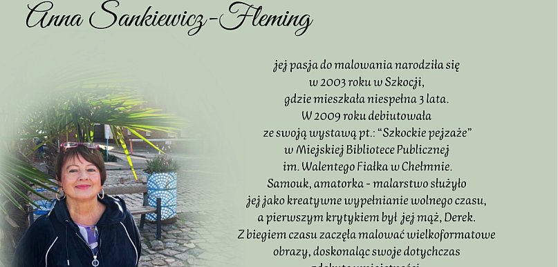 Wernisaż wystawy prac plastycznych Anny Sankiewicz-Fleming