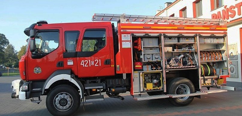 Interwencja strażaków przy wycieku gazu w Chełmnie