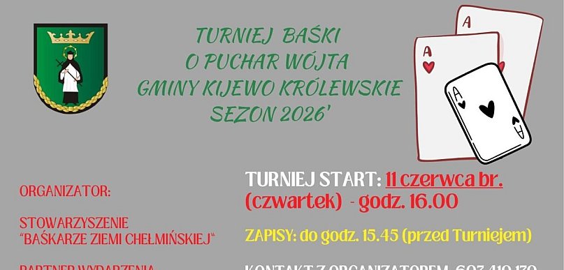 Turniej Baśki o Puchar Wójta Gminy Kijewo Królewskie