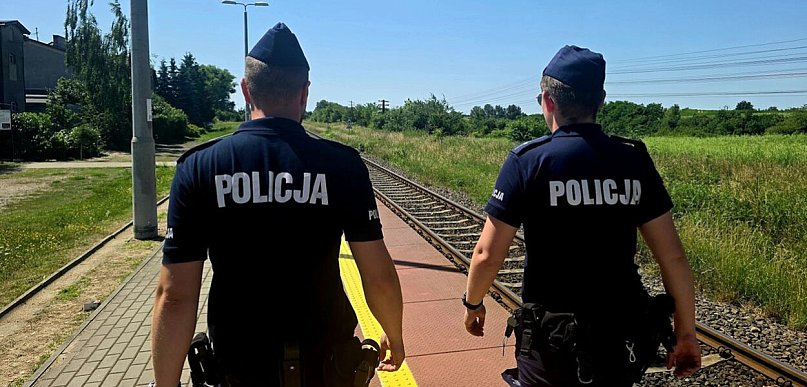 Bezpieczna kolej pod nadzorem policjantów