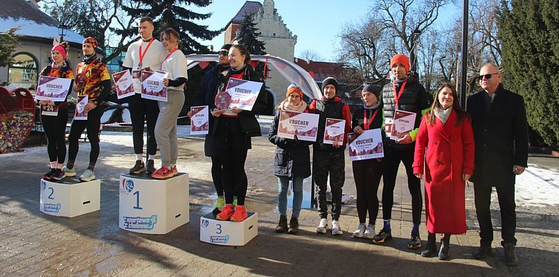 Martyna Malcan i Daniel Waszowski  najlepsi w Biegu Zakochanych w Chełmnie