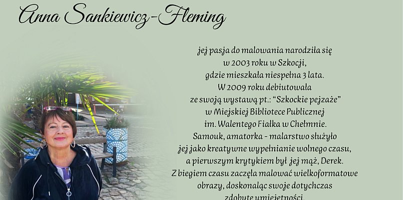 Wernisaż wystawy prac plastycznych Anny Sankiewicz-Fleming