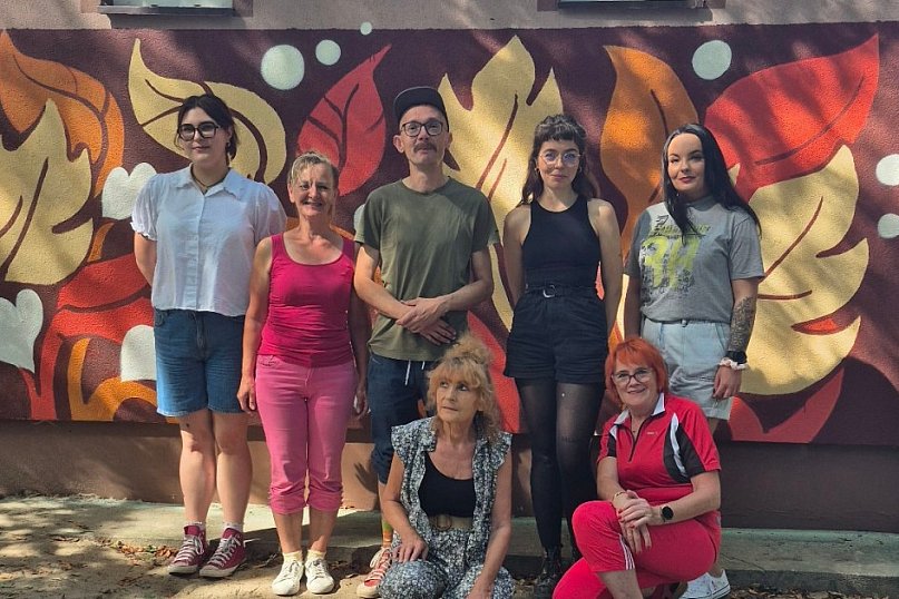 Dekoracja w ramach warsztatów graffiti