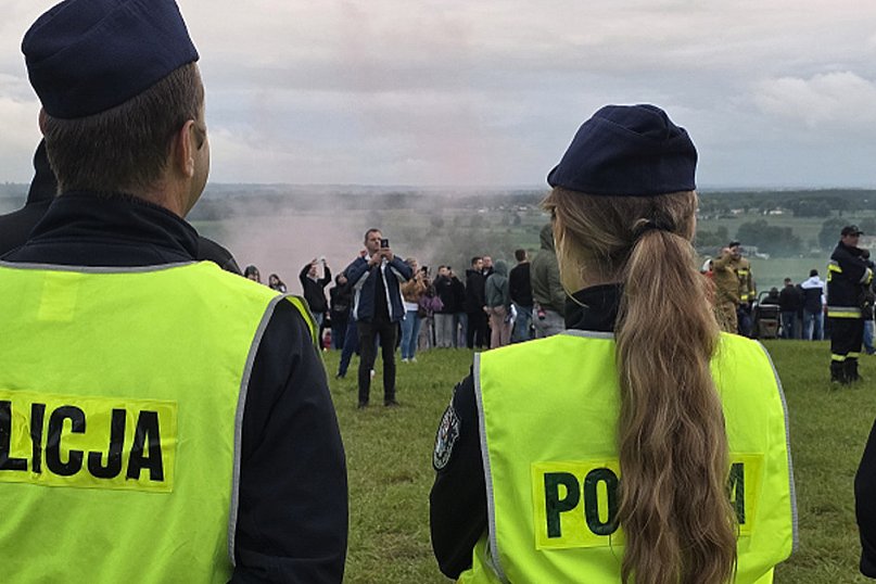 Policjanci czuwali nad bezpieczeństwem uczestników...
