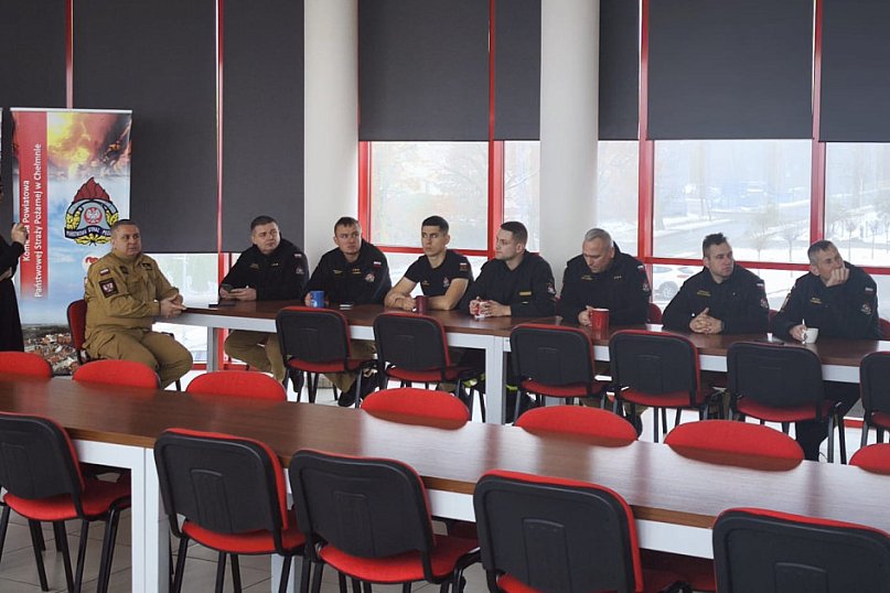 Pogadanka na temat AIDS w KP PSP w Chełmnie