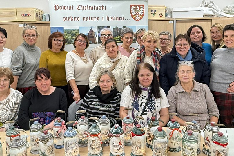 Warsztaty rękodzieła przeprowadziliśmy w Chełmnie