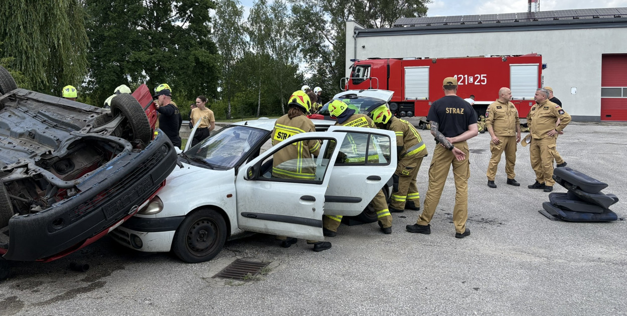 Wczoraj na terenie Komendy Powiatowej PSP w Chełmnie odbyły się warsztaty medyczne