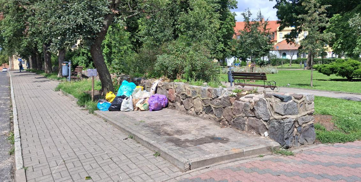 Problem z pojemnikami na odpady  i odzież