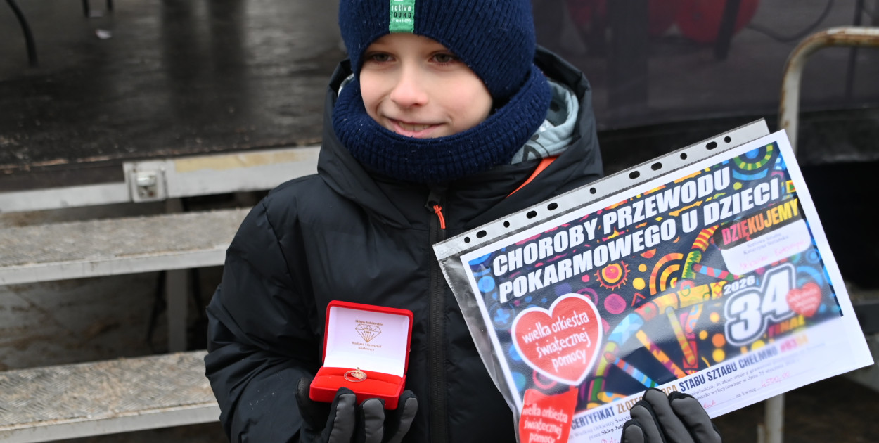 Bursztynowe, złote i srebrne serduszka WOŚP w Chełmnie już wylicytowane