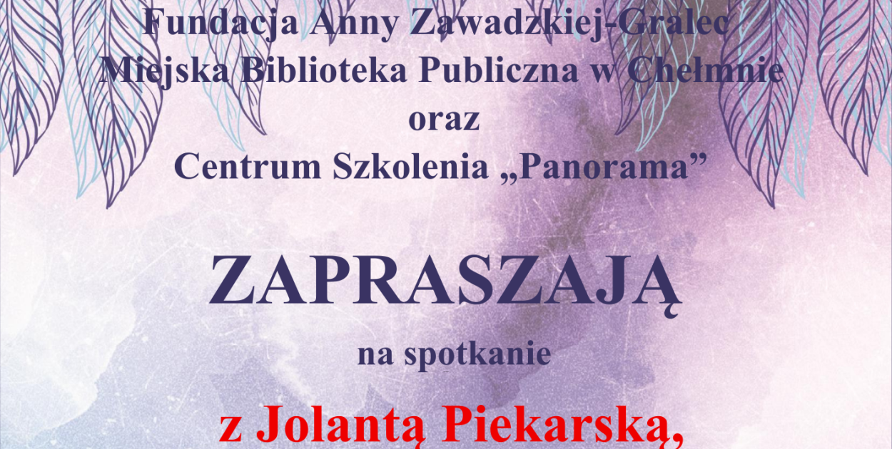 Spotkanie autorskie w Miejskiej Bibliotece Publicznej w Chełmnie