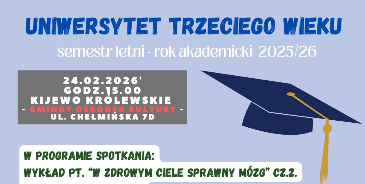 Wykład dla słuchaczy UTW w Kijewie Królewskim