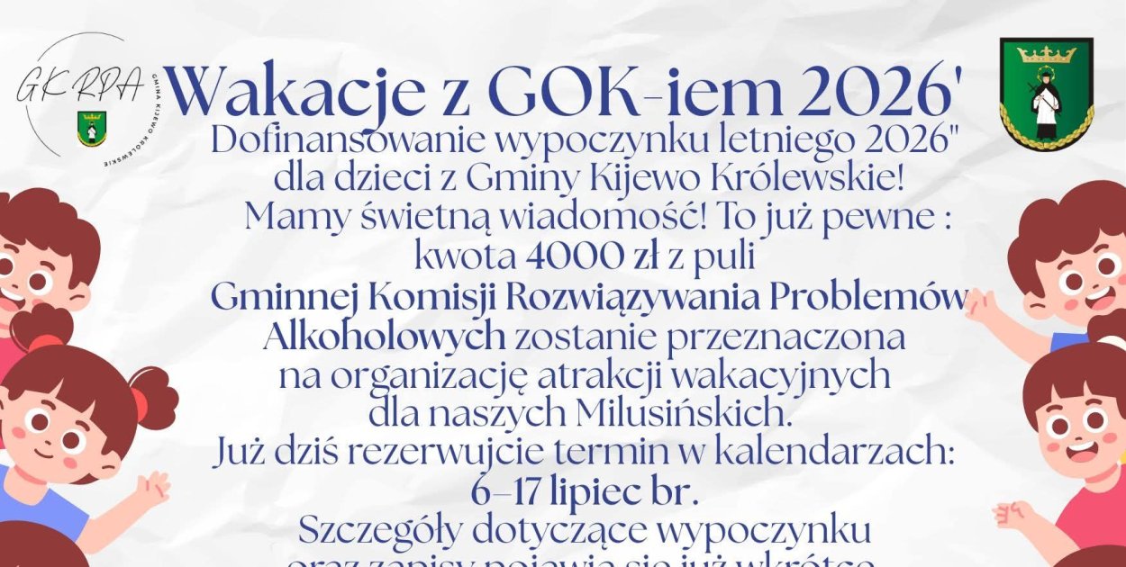 Wakacje z GOK-iem 2026